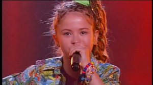 Полина Ефременко "Босоногий мальчик" - Слепые прослушивания – Голос Казахстана Дети