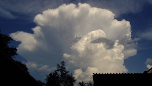 Развитие грозовых облаков за весь июнь
