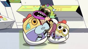 Космические цыплята в космосе серия 9   Возвращение цыплёнка