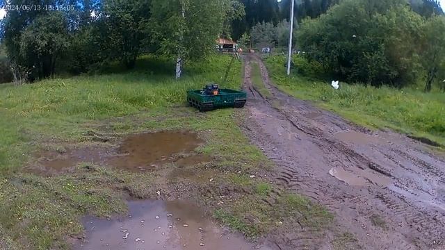 БПГВ-гусеничный дрон, увеличение скорости- испытания смотреть онлайн