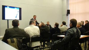 Доклад о нелинейном локаторе ORION 2.4 на выставке "Интерполитех-2014".