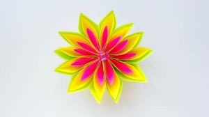 Красивый оригами цветок из бумаги своими руками