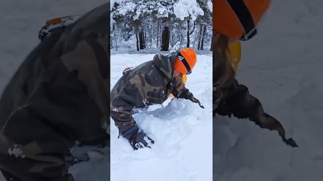 Когда очнулся после неудачного приземления... Снегокат "Кашалот" решает