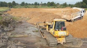 Строительство, новая плащадка, засыпка