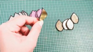 Цветы из остатки экокожи + фом #Marine_DIY_Guloyan