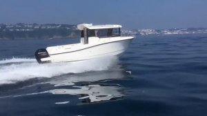 Quicksilver 675 Pilothouse, with Mercury 150 hp outboard.
