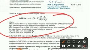 GATE Score , Rank , Cut off Complete Information | How to Calculate GATE Score | GATE Exam