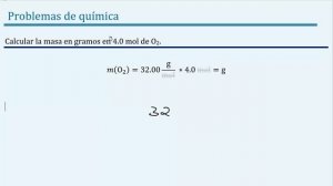 Como 𝐜𝐚𝐥𝐜𝐮𝐥𝐚𝐫 la 𝐦𝐚𝐬𝐚 en 𝐠𝐫𝐚𝐦𝐨𝐬 de 4.0 𝐦𝐨𝐥𝐞𝐬 de 𝐎𝟐