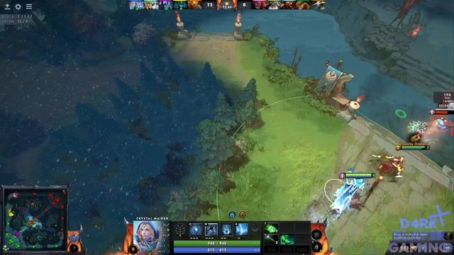 Dota 2 - Solo PvB All Pick FullGame | Rylai Crestfall Crystal Maiden SNIPER IS CRAZY (1080p60 HD) #