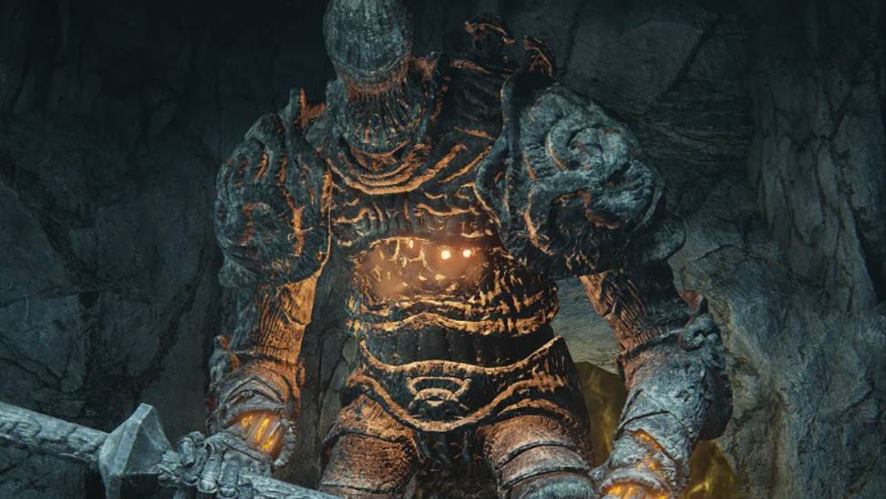 2. Elden ring - босс страж голем