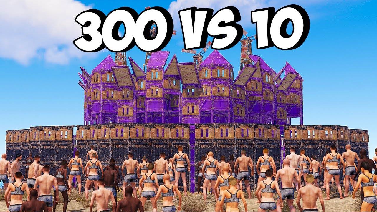 300 vs 10! ПОДПИСЧИКИ ПРОТИВ КЛАНА КИТАЙЦЕВ в РАСТ/RUST смотреть онлайн