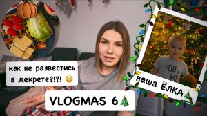 ВЛОГМАС 6 🎄: идея для подарка / как не развестись в декрете / ёлка в "Американском" стиле / вафли