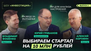 ШОУ «ИНВЕСТИЦИЯ» | Куда вложить 10 млн: вода из ледников, отель для разведённых, соцсеть с тайнами