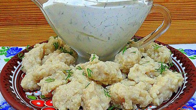 Мясные галушки, или ленивые пельмени