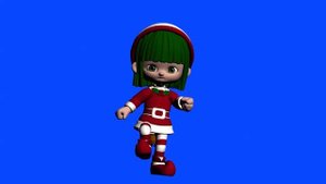 футаж на контрастном фоне ''гномик''