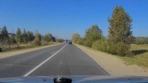 Разметка и знаки в населенном пункте двухстороннее движение