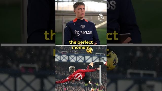 Garnacho rewatches THAT overhead kick