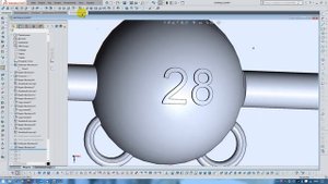 SolidWorks выдавливание текста