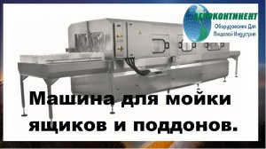 Машина для мойки ящиков и поддонов