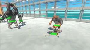 Skeleton Godzilla Evolution Door Challenge | Mutant Primates vs Skeleton Godzilla Team - ARBS