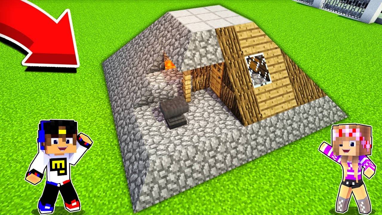 Я СДЕЛАЛ СВОЙ ДОМ ТРЕУГОЛЬНЫМ в МАЙНКРАФТ ! ДЕВУШКА НУБ И ПРО ВИДЕО ТРОЛЛИНГ MINECRAFT Евгенбро