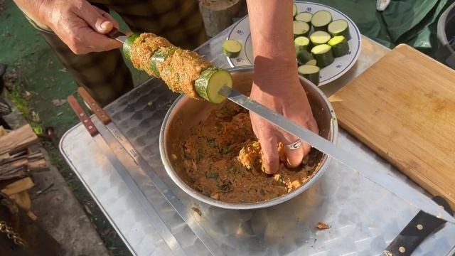 Турецкий рецепт, люля-кебаб с цукини ;)#california #america #food #cooking #еда #отдых
