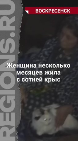 Женщина жила с сотней крыс