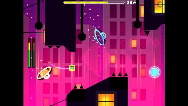 Geometry Dash (2.2 Daily Level) - Neon City by Fistoka [Completed + All Coins] (Audio Vizualizer On смотреть онлайн