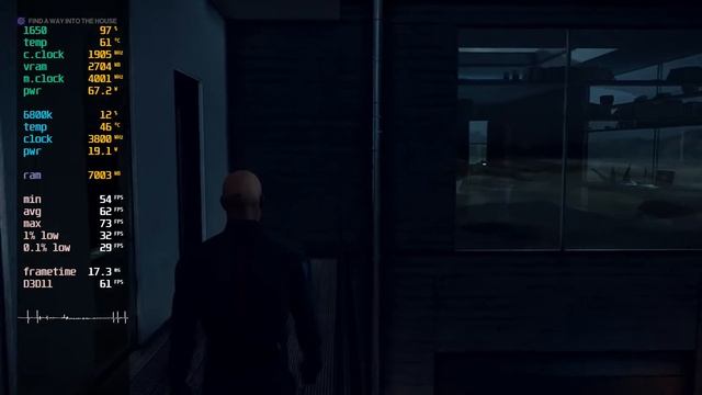 Hitman 2 - GTX 1650 - i7 6800k - Gameplay - All settings - 1080p - dx11
