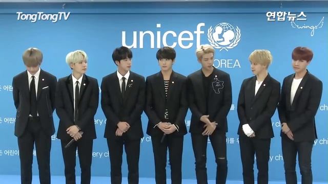 BTS_RUS_SUB 2017 Пресс-конференция, приуроченная выходу нового сотрудничества BTS с компанией UNICEF