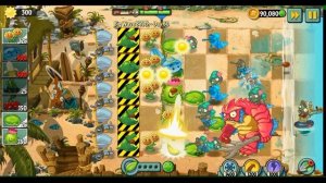 Растения против зомби 2/Plants vs Zombies 2 : компания Big wave beach миссия 30