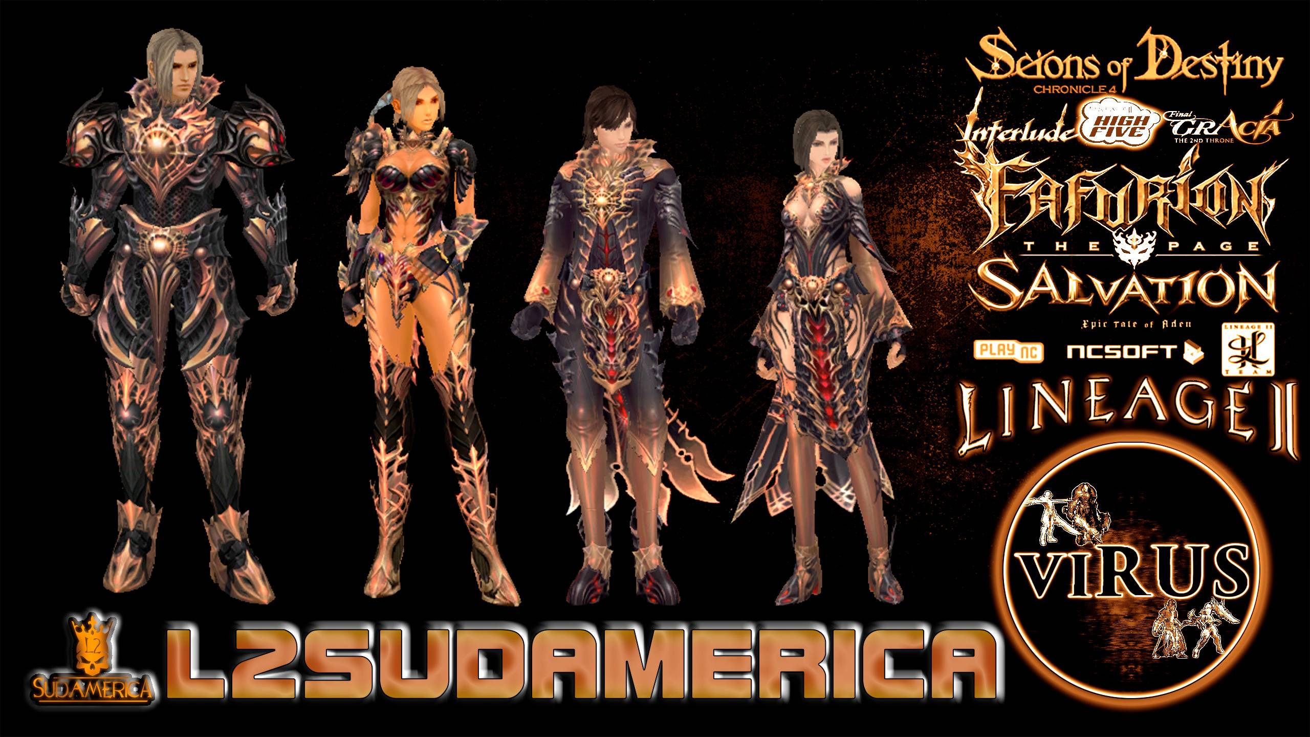 Vesper Costumes Set for www.L2SudAmerica.Com server. Lineage II-Interlude ◄√i®uS►