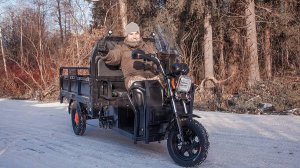 Грузовой электрический трицикл Rutrike D4 1800 - использование за городом, в частном хозяйстве!