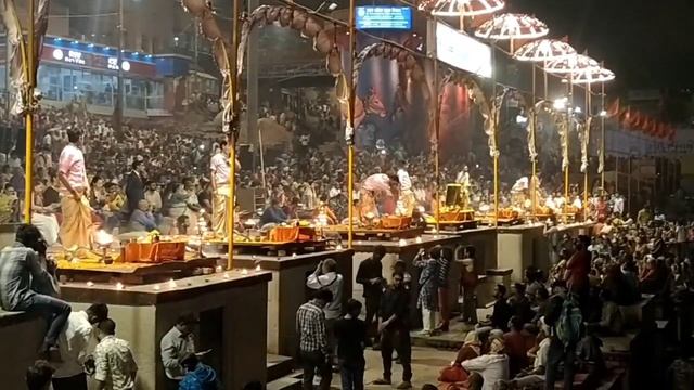 #Live Ganga aarti Dashashwamedh Ghat Varanasi VLOG-1