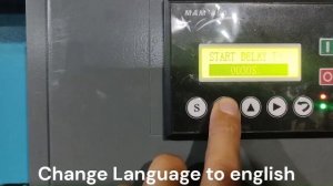 Service Change Language + Setting Pressure Parameter MAM 890 Controller Screw Compressor