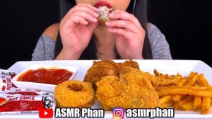 ASMR SPICY FRIED CHICKEN * POPEYES & KFC * (ASMR EATING NO TALKING) ASMR Phan