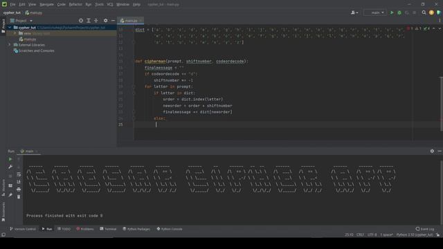 Python beginner Tutorial: Creating a Simple Caesar Cipher Application