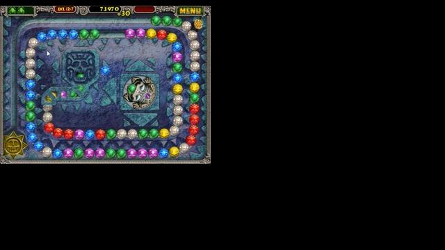 Прохождение уровня 12-7 в игре ZUMA смотреть онлайн