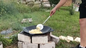 Стейк с Картошкой в САДЖЕ в Деревне #рецепт
