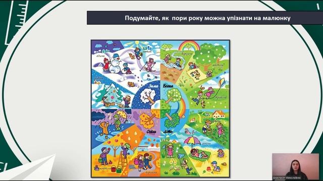Урок навчання грамоти. Читаю вірші про пори року. Ф.Петров "Від зими і до зими", "У якому місяці?".