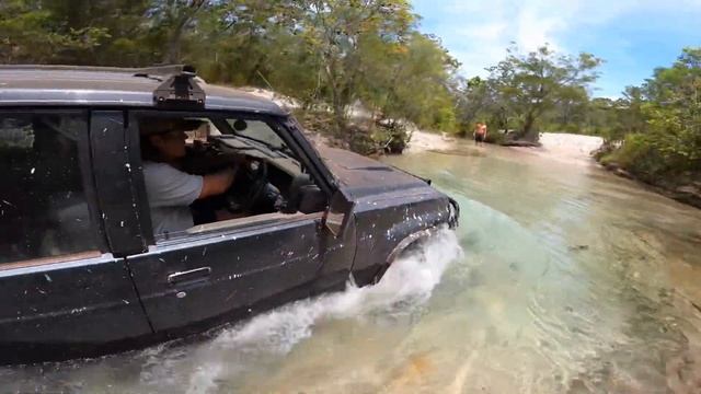 OLD TELEGRAPH TRACK MONTAGE || CAPE YORK 2021 - dual cab gq and lifted 105 смотреть онлайн