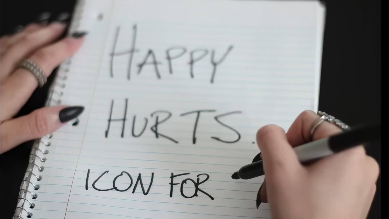 Icon For Hire - Happy Hurts (Lyric) (HD)