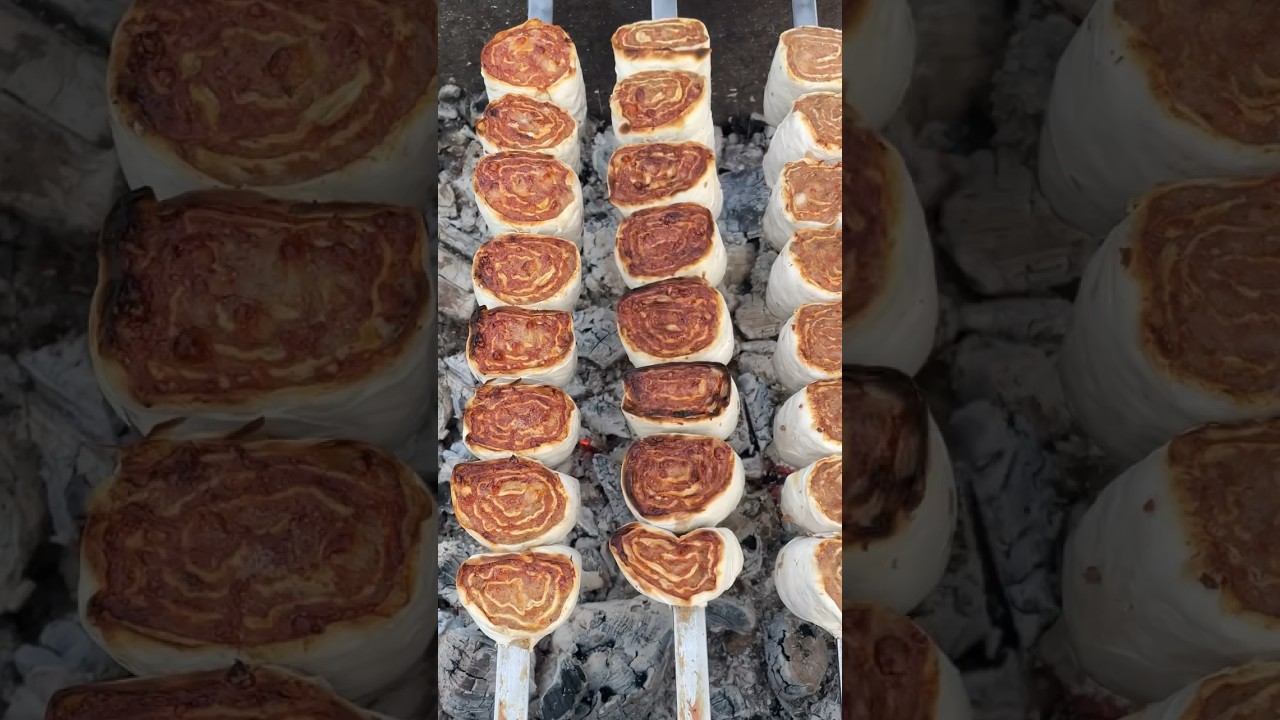 Шашлык лаваш-кебаб #shorts # шашлык#кебаб #рецепт #фарш#лаваш # смотреть онлайн