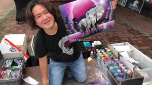 Уличные артисты - Рисунок баллончиками | Street Artist | Speed Spray Painting
