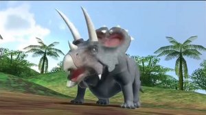 dinosaurs battle озвучка анхицератопс против паразауролофа
