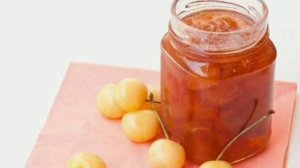 white cherry jam with a stone recipe in the descriptions