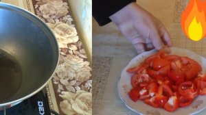 курица с луком и помидором болгарский перцем