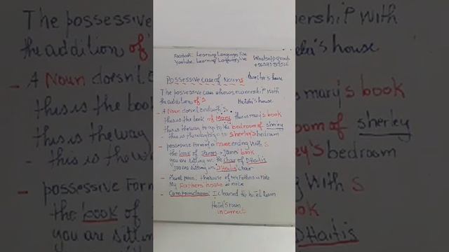 possessive case of nouns смотреть онлайн