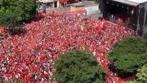 BRILLIANT ATMOSPHERE in Paris Liverpool Fans Singing Freed from Desire - Supporters Rocking