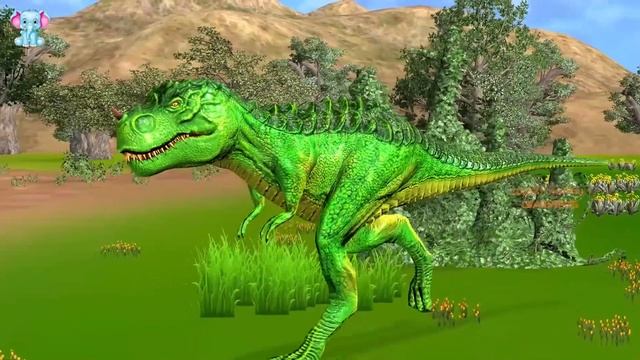 Funny Monkey And Rabbit Revenge On Wolf Animation Gorilla Vs Cartoon Dinosaur @CrazyAnimalGames